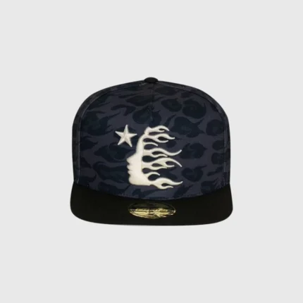 Hellstar Black Cheetah Print Snapback Hat