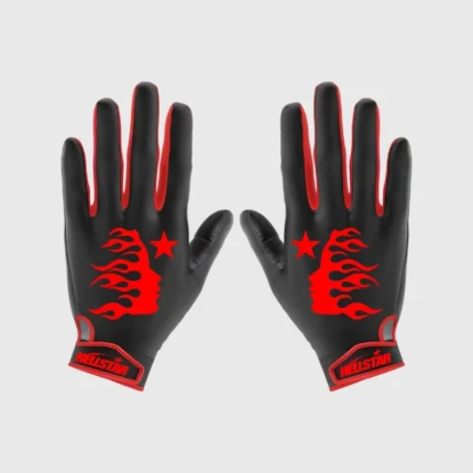 Hellstar Logo Gloves Red