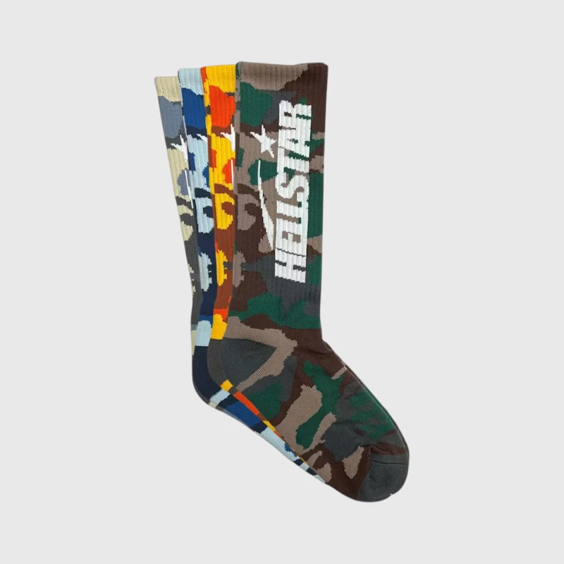 Hellstar Logo Socks (4 Pack) Camo