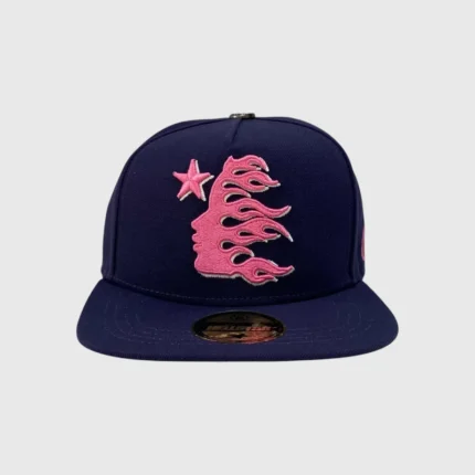 Hellstar OG Logo Fitted 59Fifty Hat Dark Blue