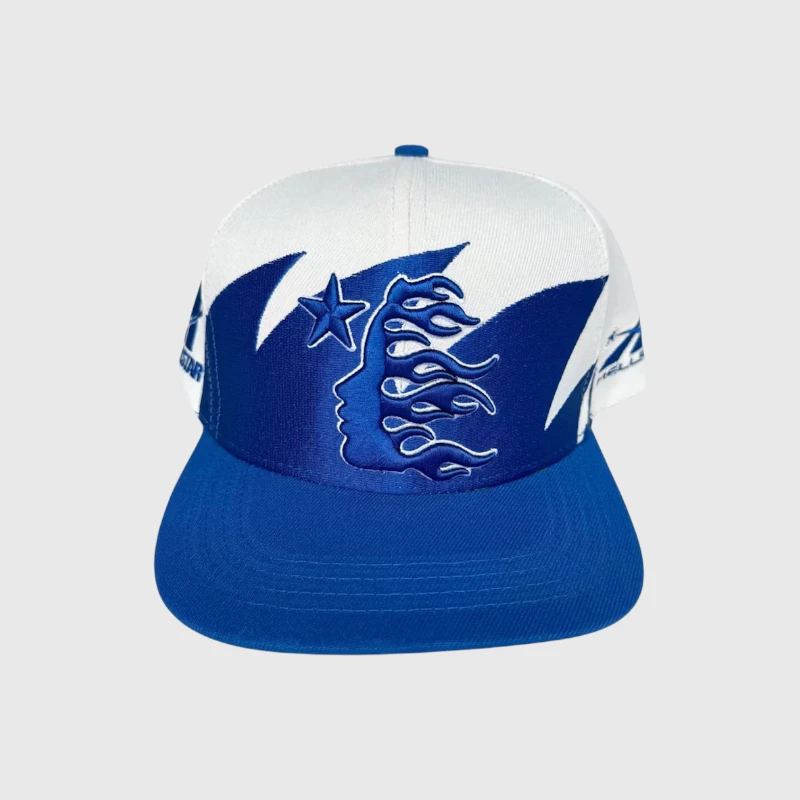 Hellstar Shark Teeth Snapback Blue Hat