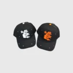 Hellstar White Orange Baseball Hat