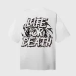 White Hellstar Life Print T-Shirt