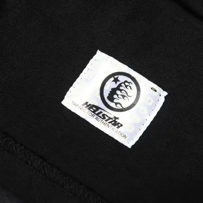 Hellstar T Shirt Logo Black Chrome