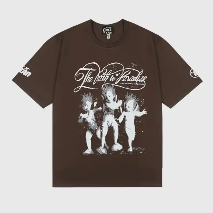 Hellstar Cherubs T-Shirt Brown